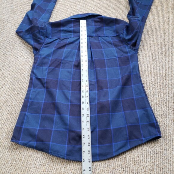 Dixxon x Snap On Tools Blue Plaid Flannel Shirt Womens Medium - Picture 8 of 10